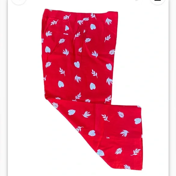 Ann Taylor The Embroidered Wide Leg Crop Pant size 8 - Picture 5 of 10